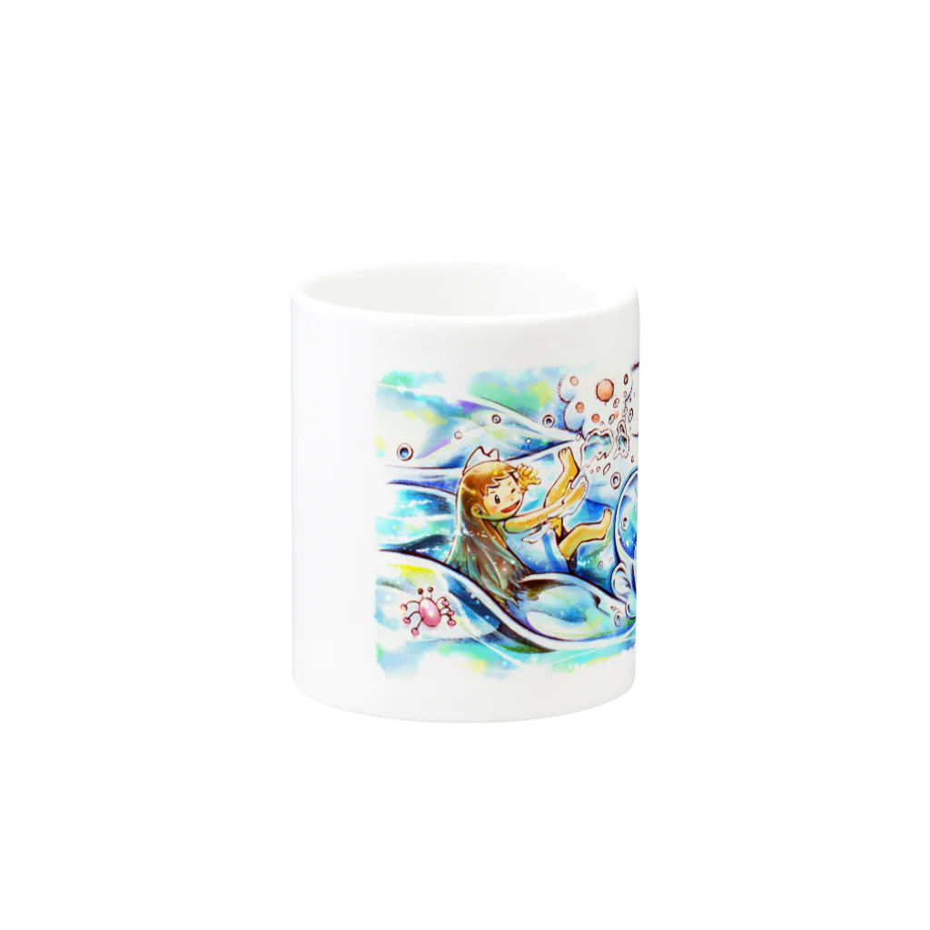 EimyBooksのエイミーと猫のお父さん02 Mug :other side of the handle