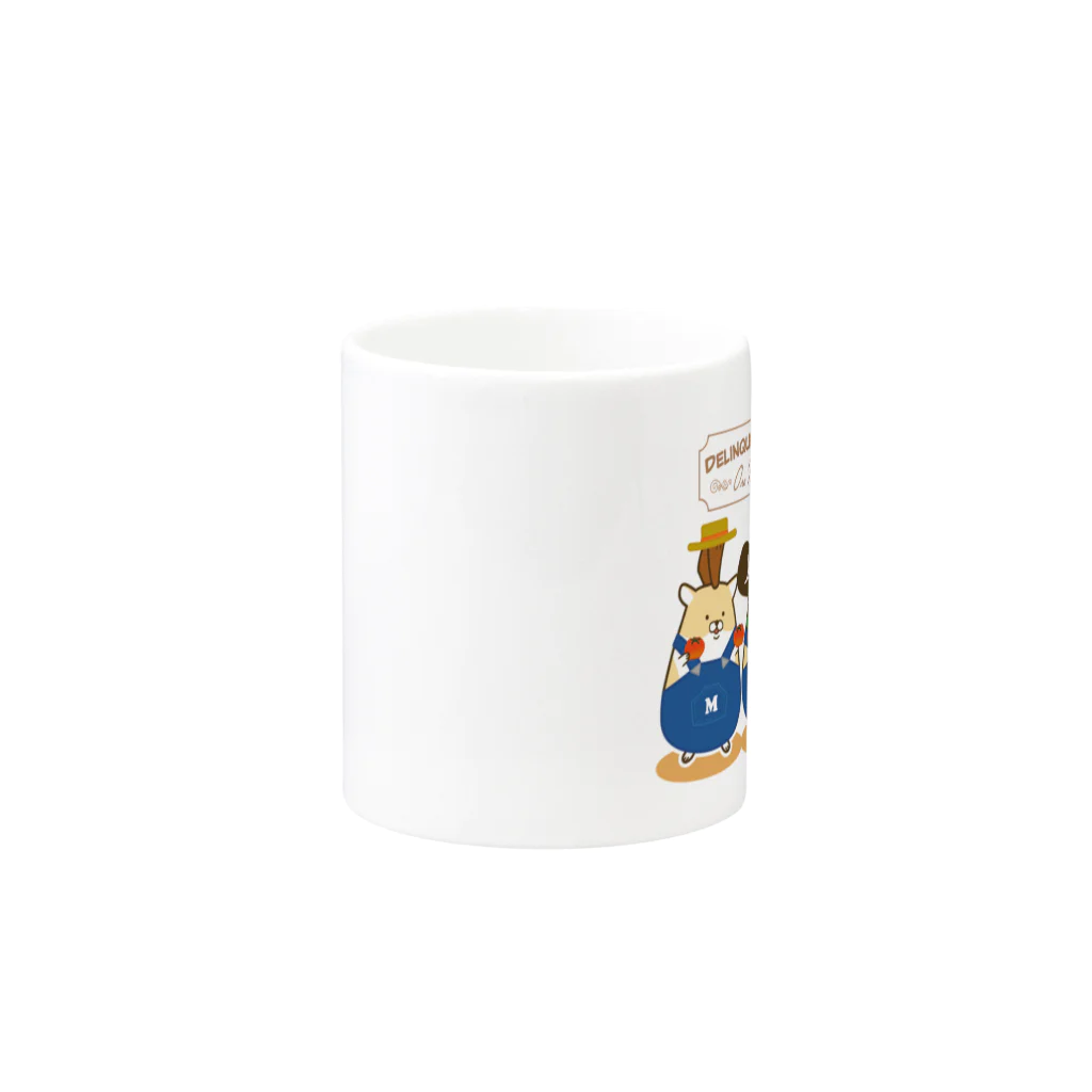 Piso Store on Suzuriのファーマーヤンハム Mug :other side of the handle