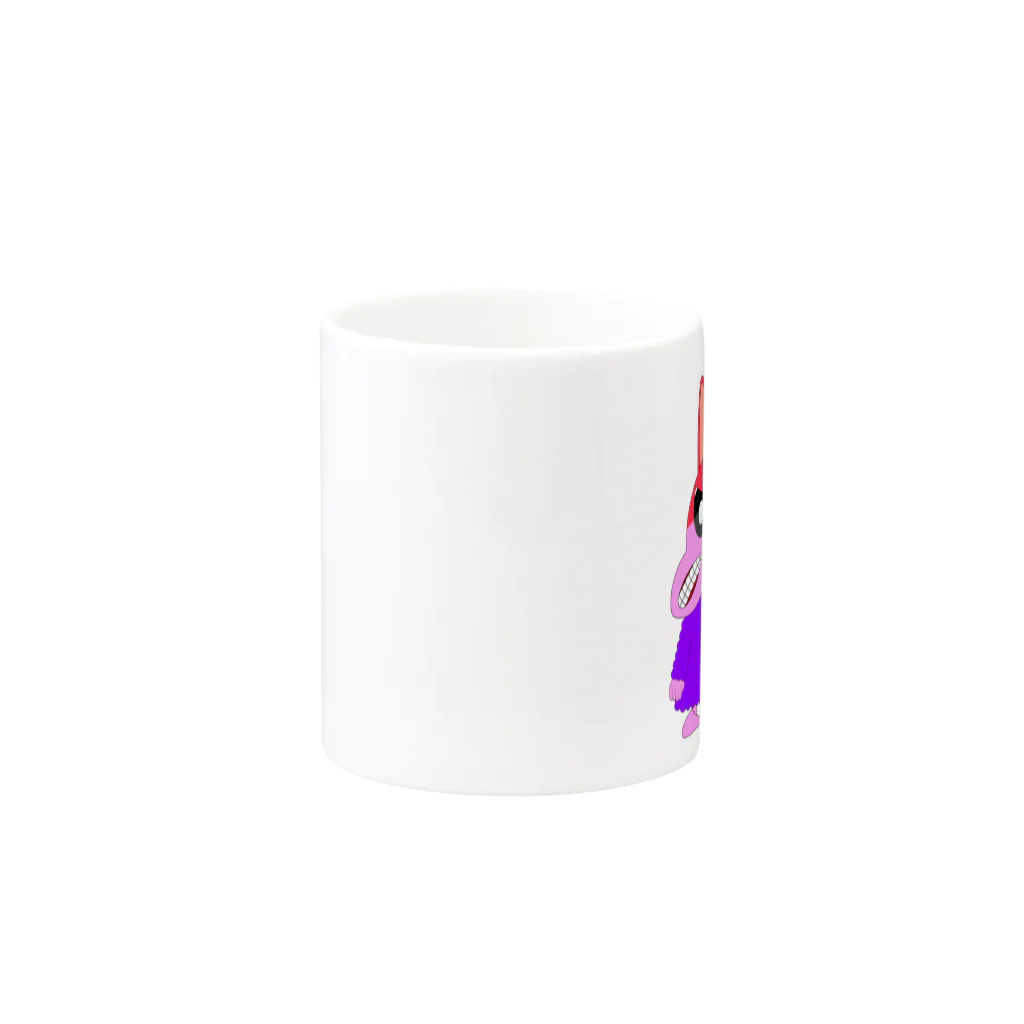 たちゅたんの遊び場の怒ったうさぎ Mug :other side of the handle