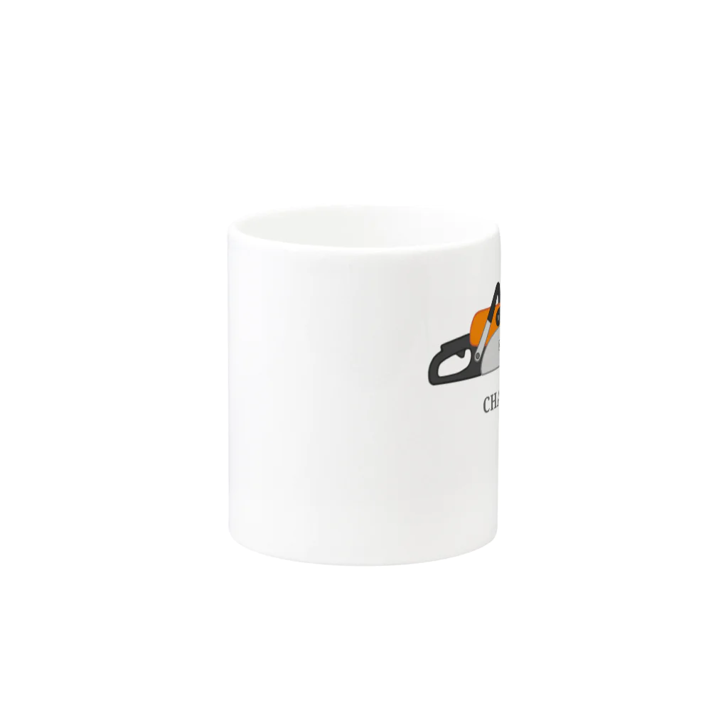 GREAT 7のチェーンソー Mug :other side of the handle