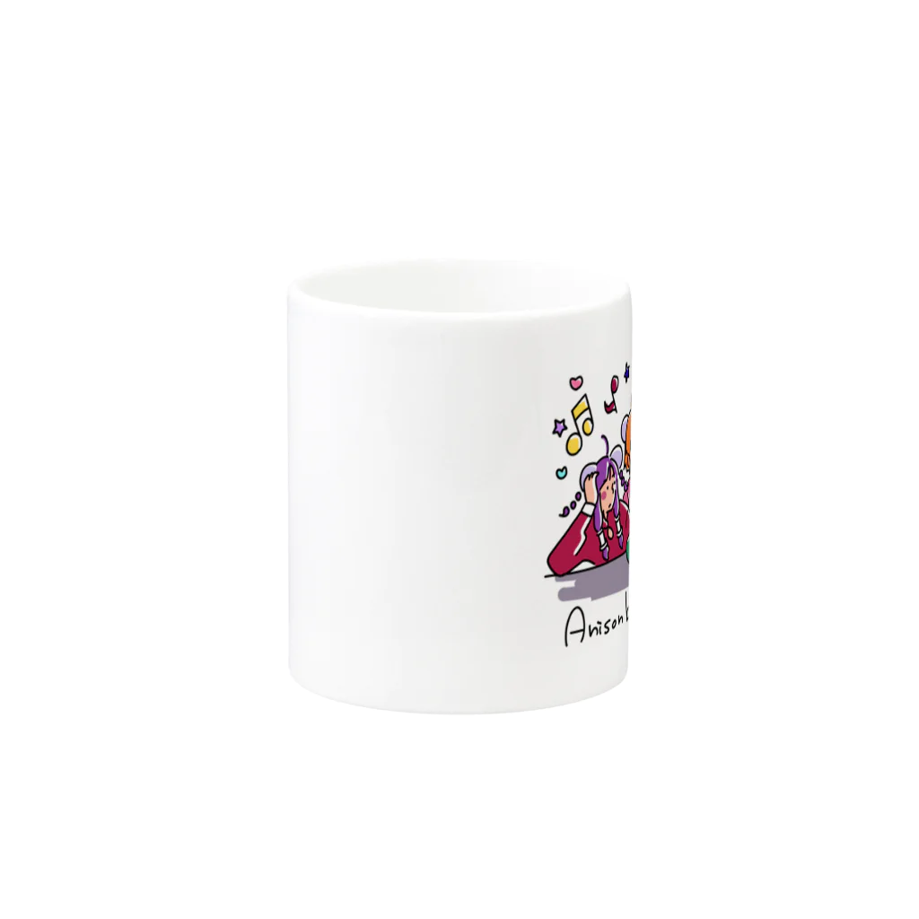 あにそんば〜べあきゃっとのゆるゆるべあきゃマグ Mug :other side of the handle