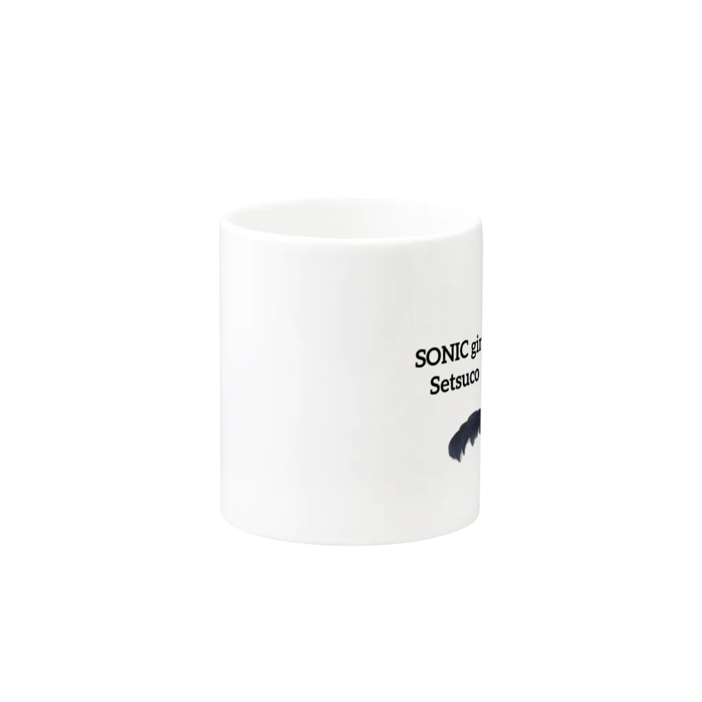 MichellemadeのSONIC girl SETSUCO Mug :other side of the handle