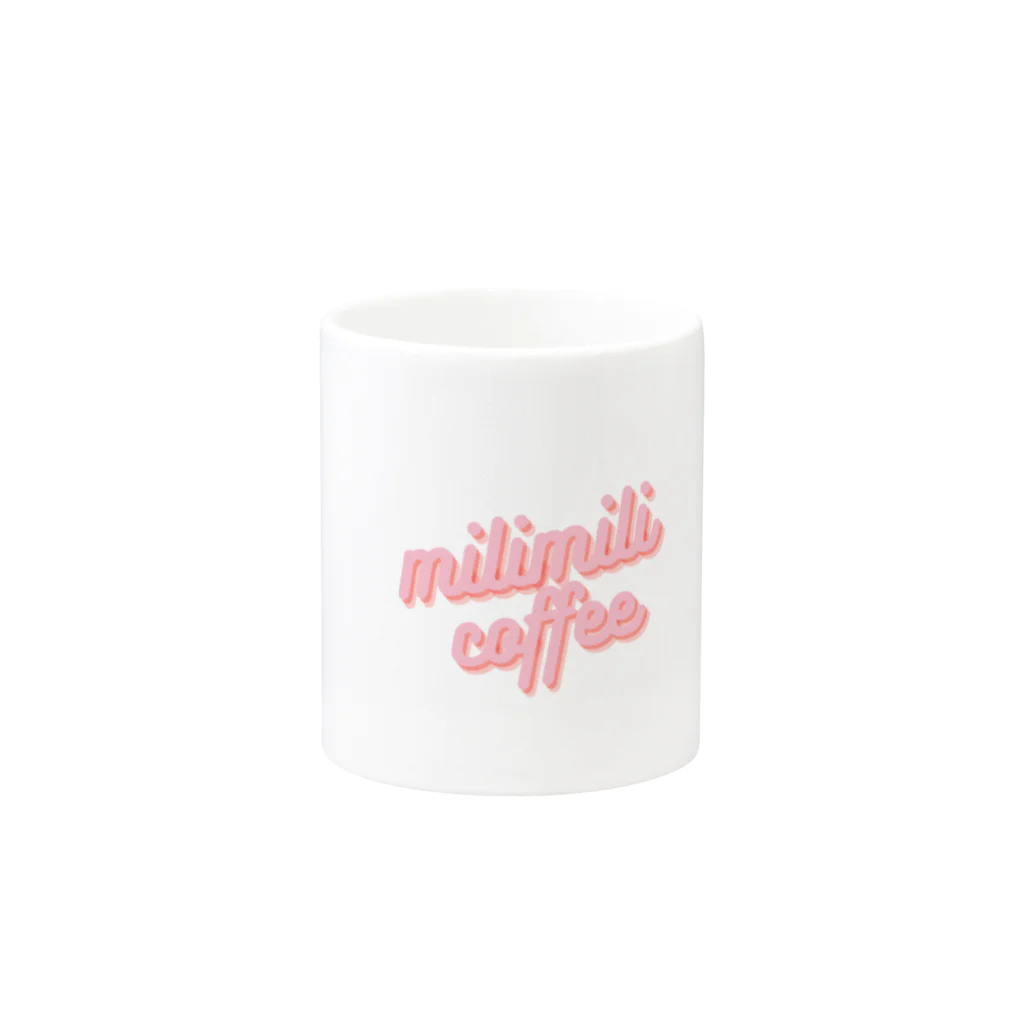 milimili-coffeeのmilimili-coffeeマグカップ マグカップの取っ手の反対面