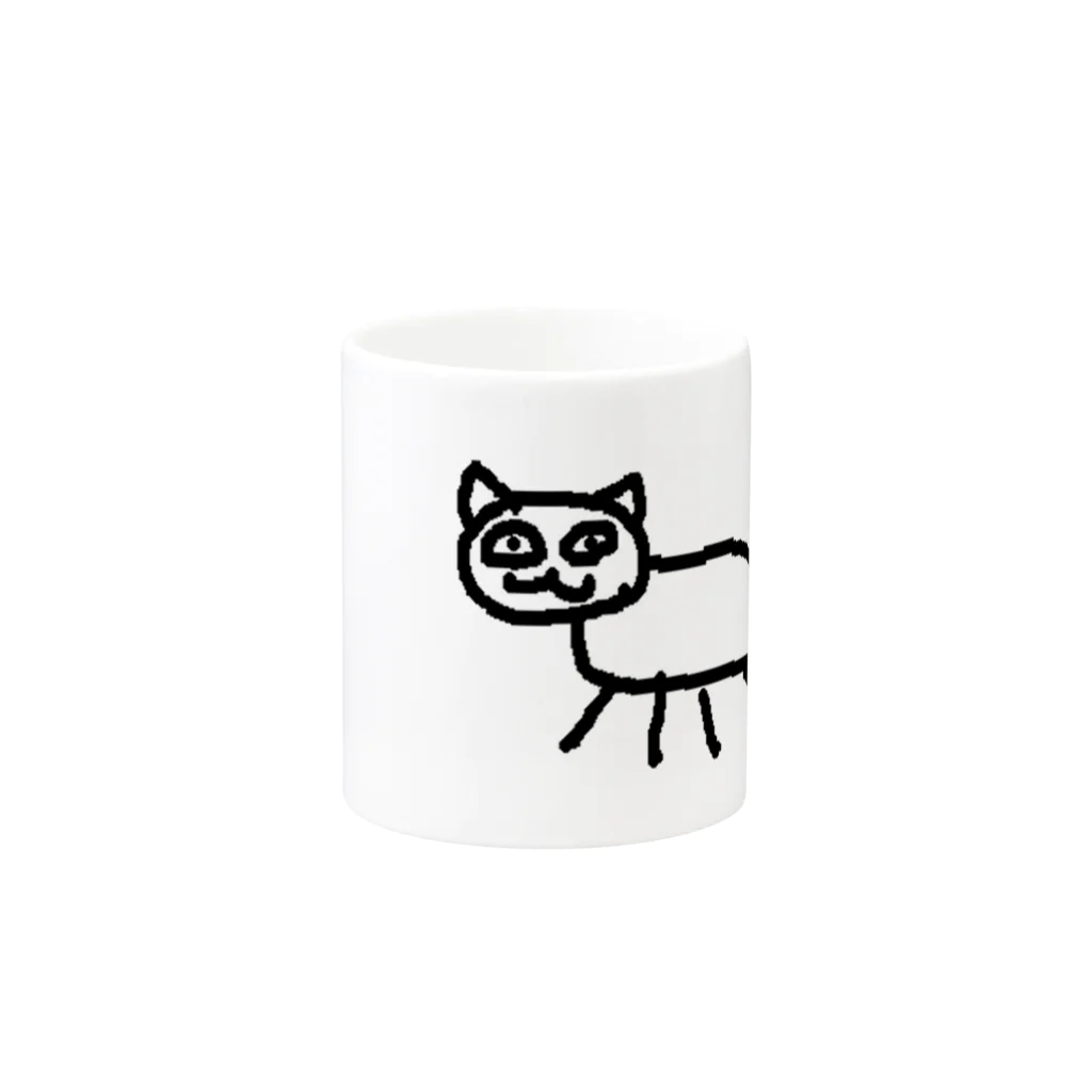 やなぎのねこっぽい Mug :other side of the handle