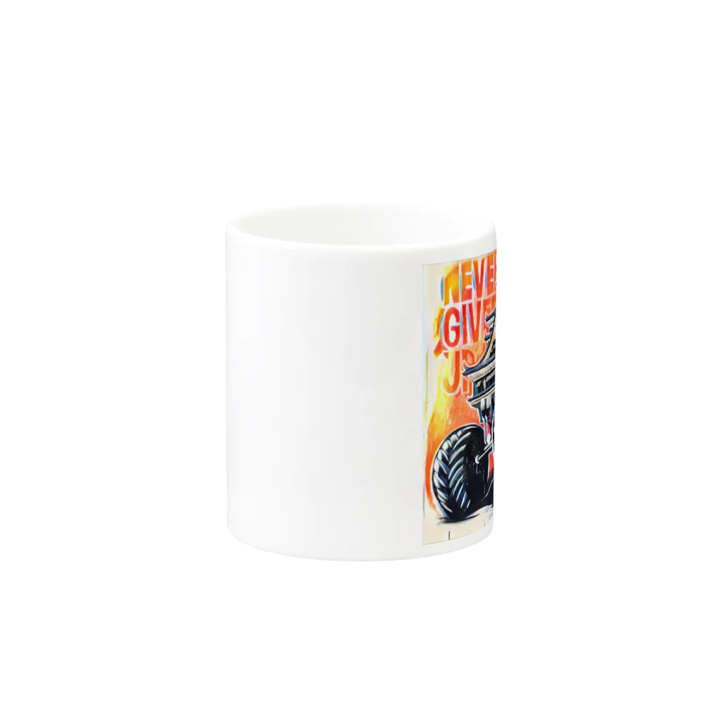 Mobile Gift Shop のnever give up KUMAMOTO  Mug :other side of the handle