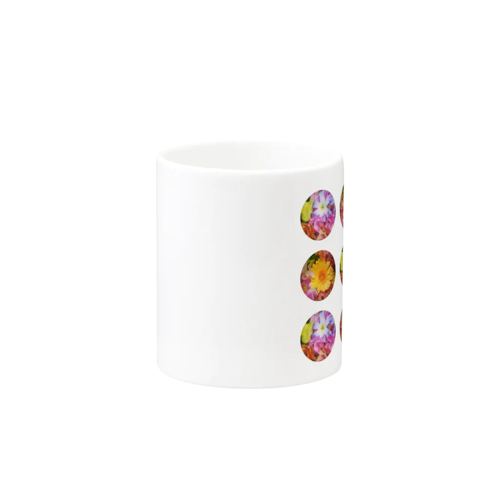 ak-miniのwake-up  -flower dot- Mug :other side of the handle