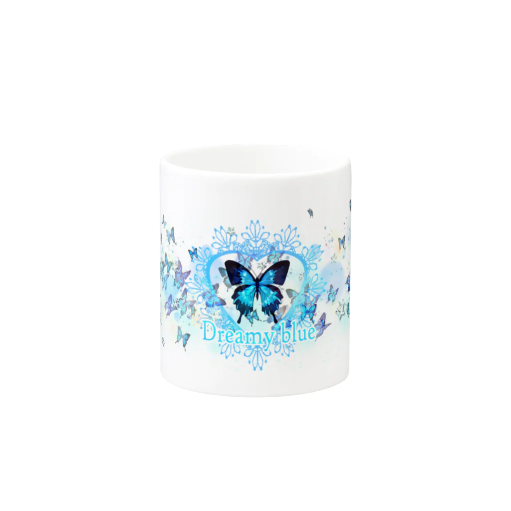 榛名🦋灯頼のDreamy blue Mug :other side of the handle