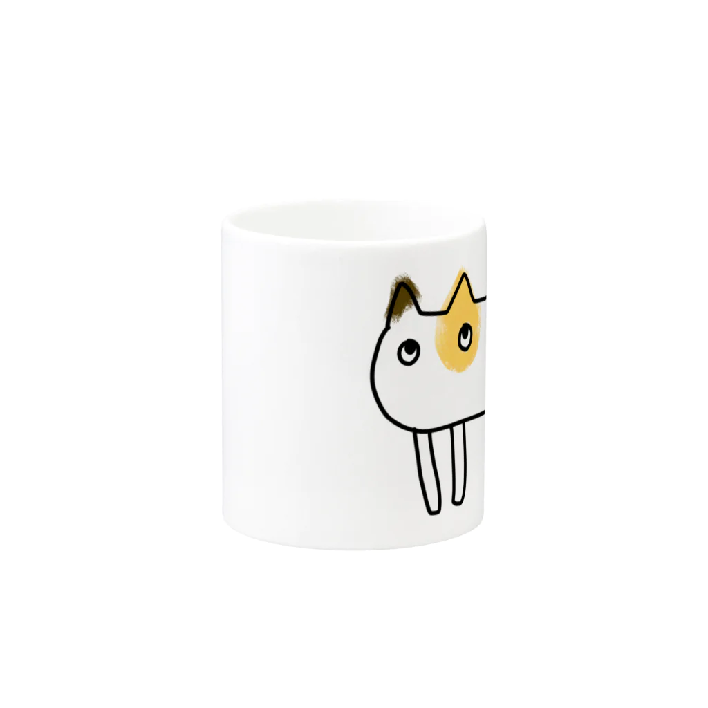 ミケネコFactoryのねこ Mug :other side of the handle