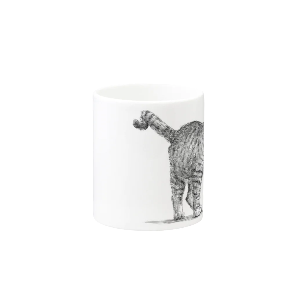 10-grove(Kidati)の【野良猫の行進】 Mug :other side of the handle