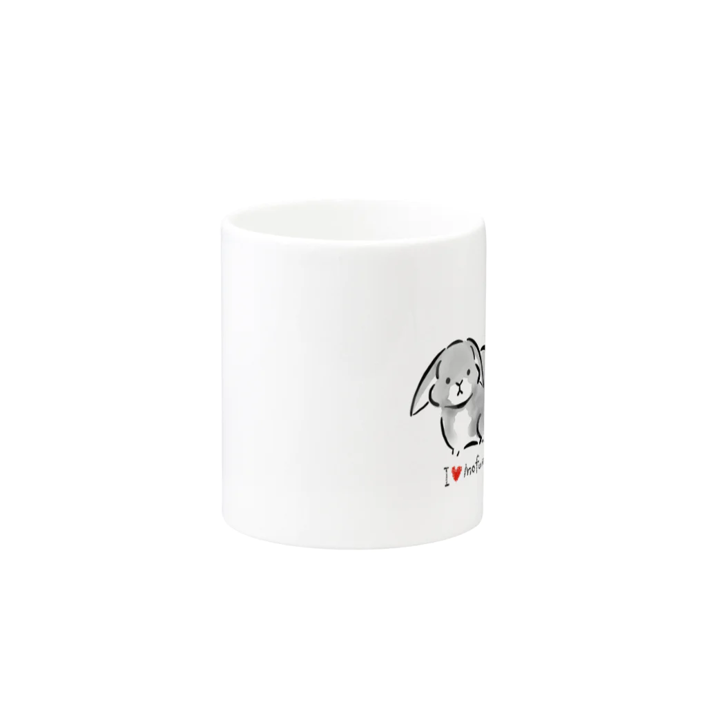 gugguのうさぎ大好き Mug :other side of the handle