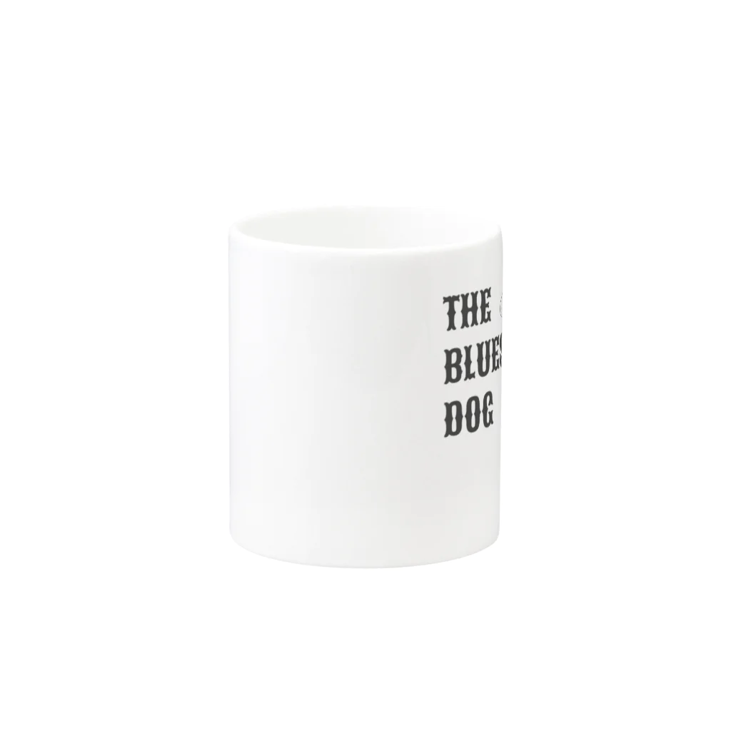 Trippin Flower DesignsのThe Blues Dog Mug :other side of the handle