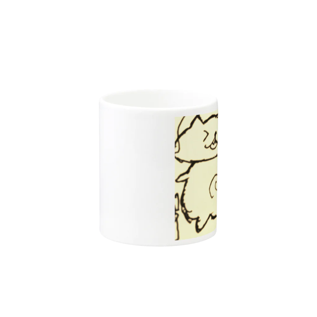 まにまにハウスのにゃぶろう Mug :other side of the handle