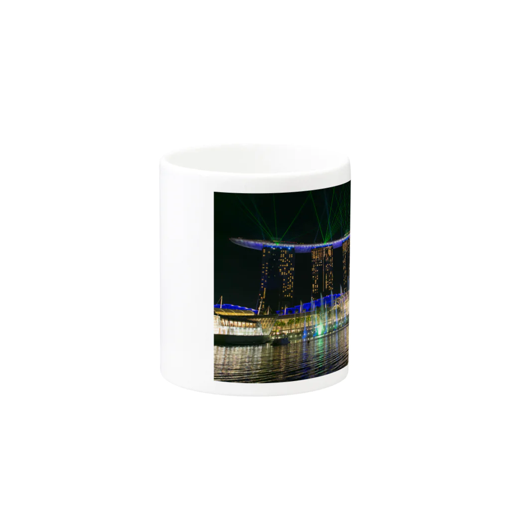 DIABOLOのシンガポール　夜景 Mug :other side of the handle
