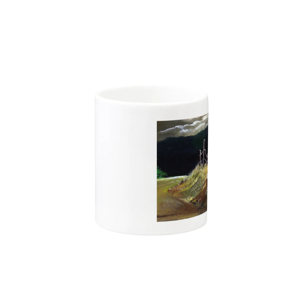Isseyの壊れた柵 Mug :other side of the handle