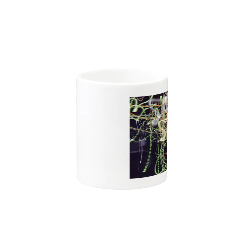 P.O.Humanの夜の光 Mug :other side of the handle