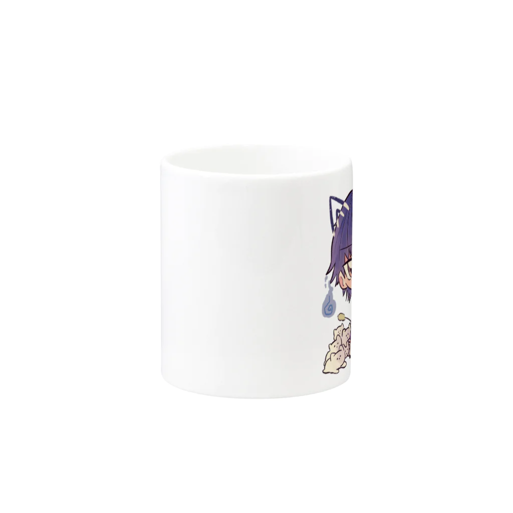 猫ガエルの猫又ｸﾝ Mug :other side of the handle