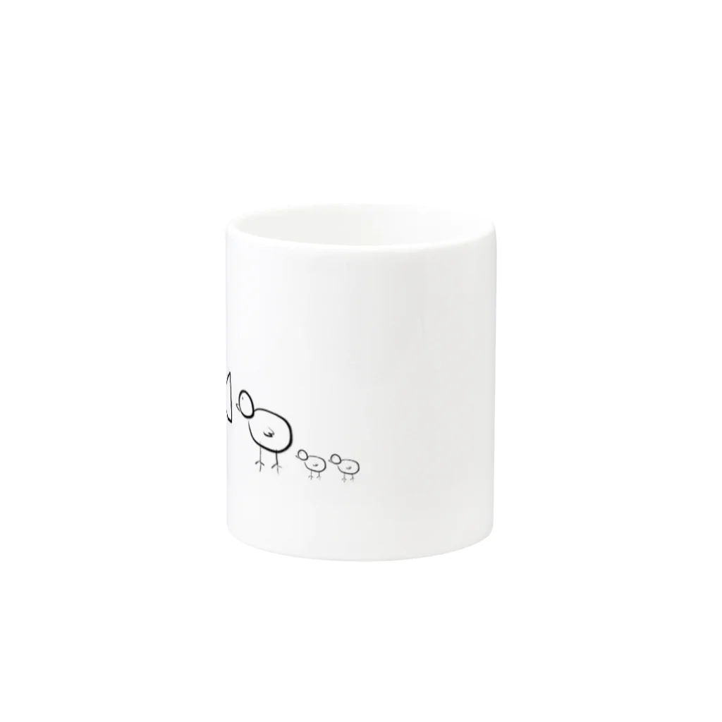 カーペットのうおうおピッピマグカップ Mug :other side of the handle