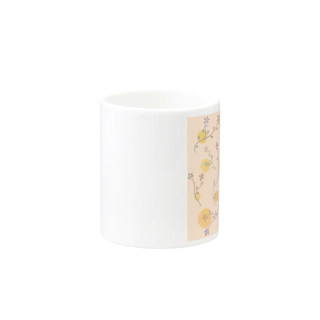 Lily bird（リリーバード）のパステル草花 Mug :other side of the handle