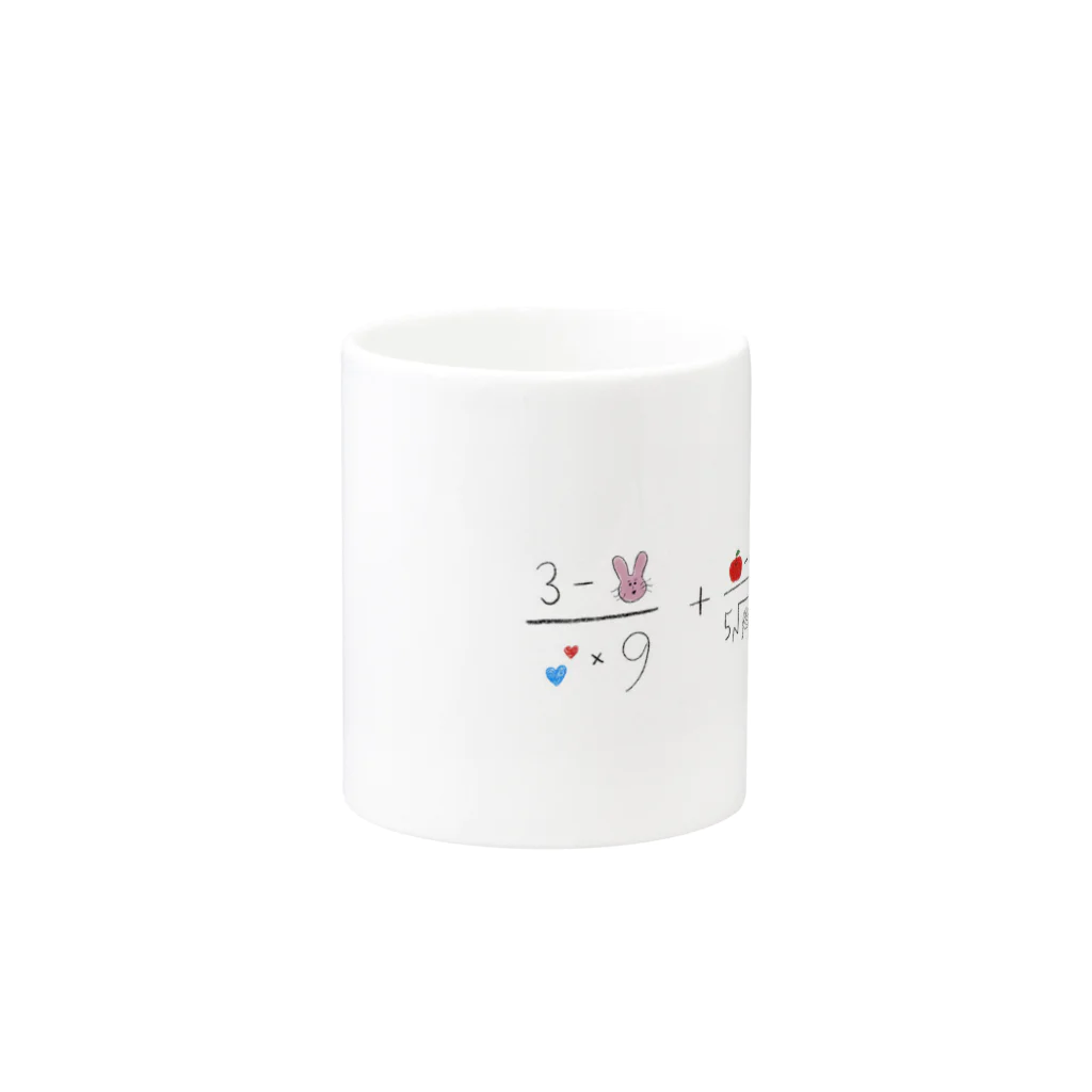 うさぎ の 秘密基地の＝what Mug :other side of the handle