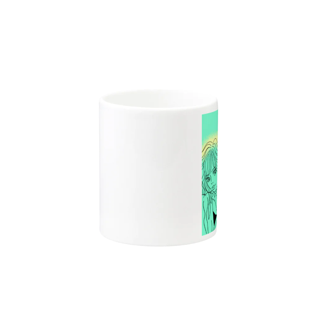 Ｍ✧Ｌｏｖｅｌｏ（エム・ラヴロ）のラッキーイヤリング🍀 Mug :other side of the handle
