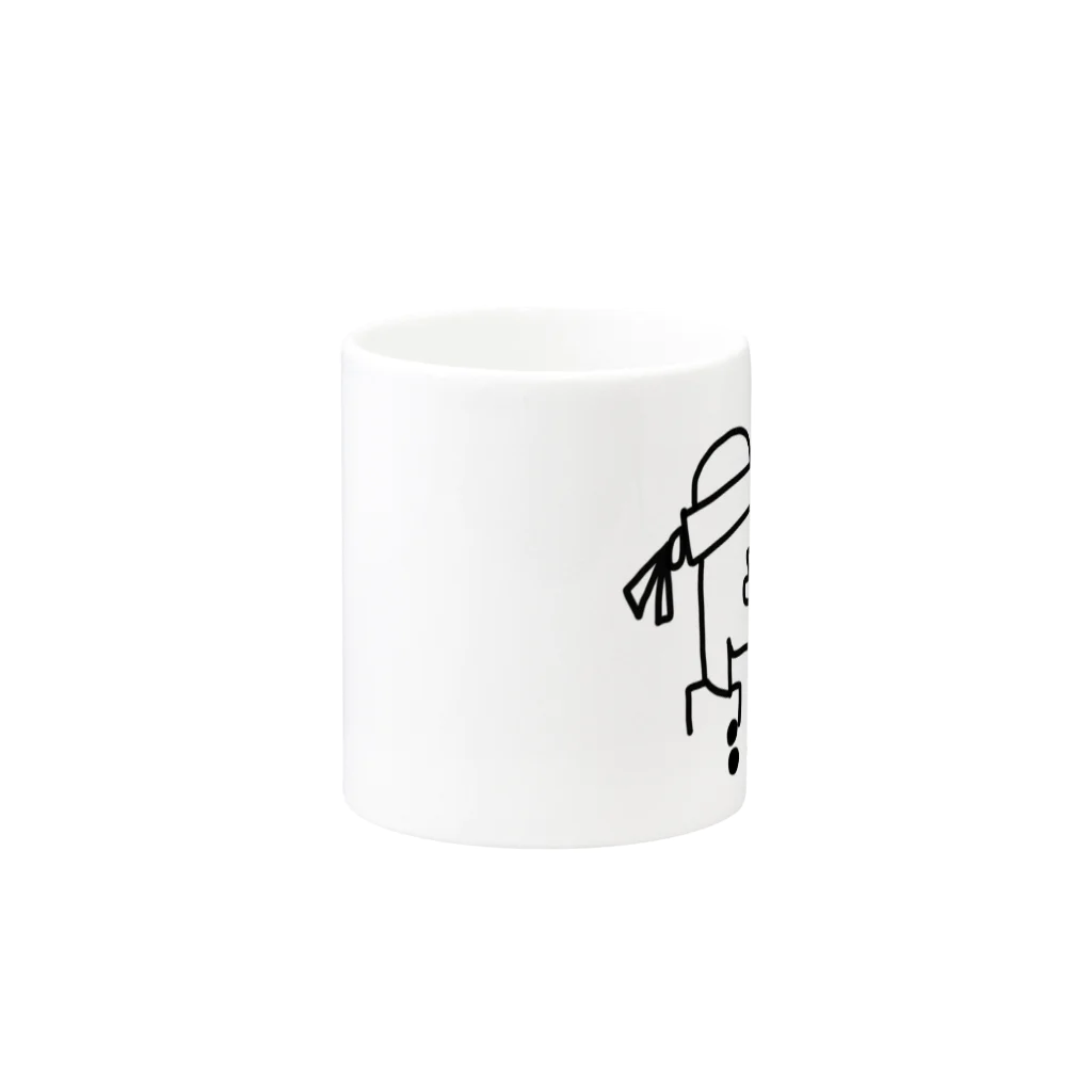 トモエルのお店のMan Mug :other side of the handle