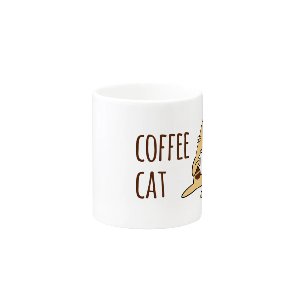 Studio HonWaccaのCOFFEE CAT マグカップの取っ手の反対面