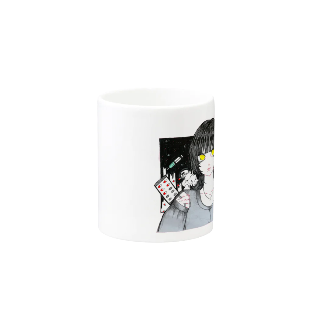 まじかるハンターの未来予想図 Mug :other side of the handle