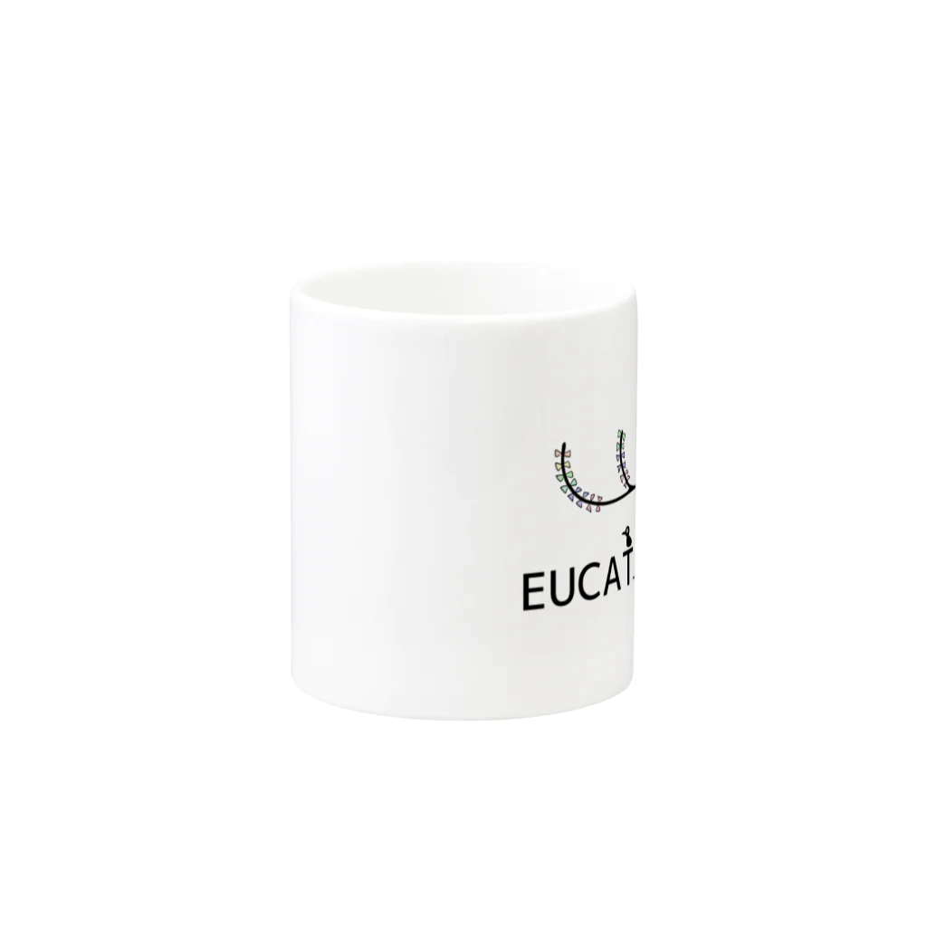 七枝工房SUZURI支店『EUCATOLIDES』の『ブランドロゴ_樹』 マグカップの取っ手の反対面