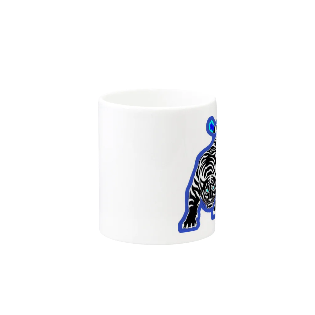 sakura_manbodanのshadow   Tiger Mug :other side of the handle