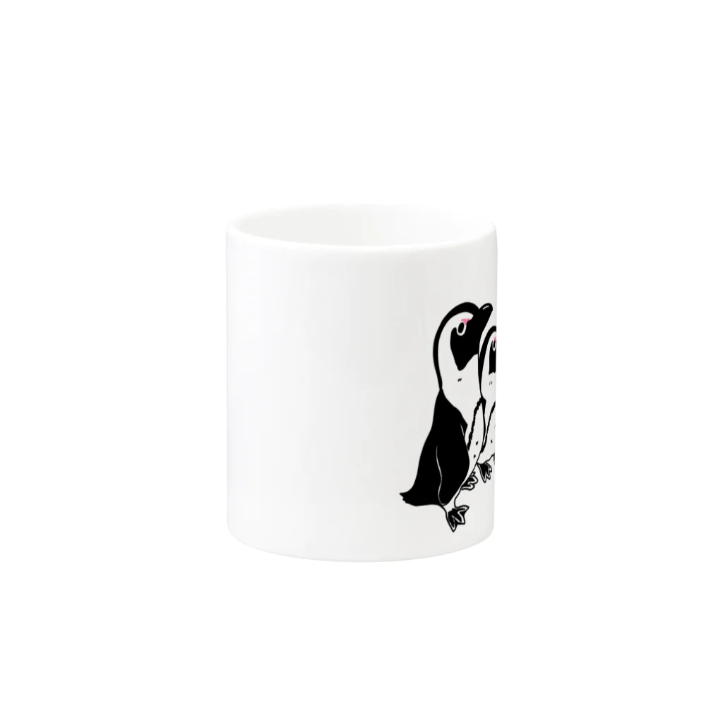 ペンギンのいるBARのファミリーペンギン Mug :other side of the handle