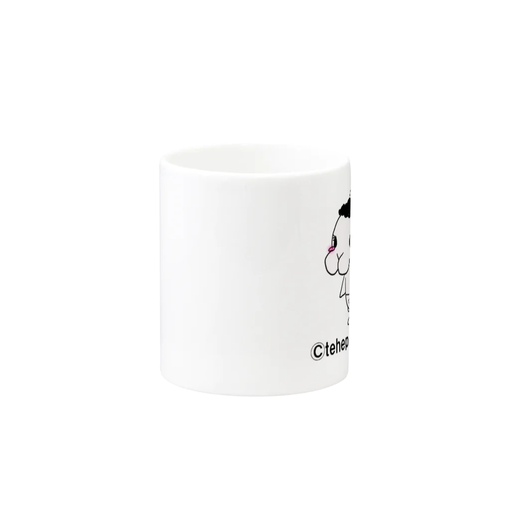 てへぺろのぷろのお母ちゃん Mug :other side of the handle