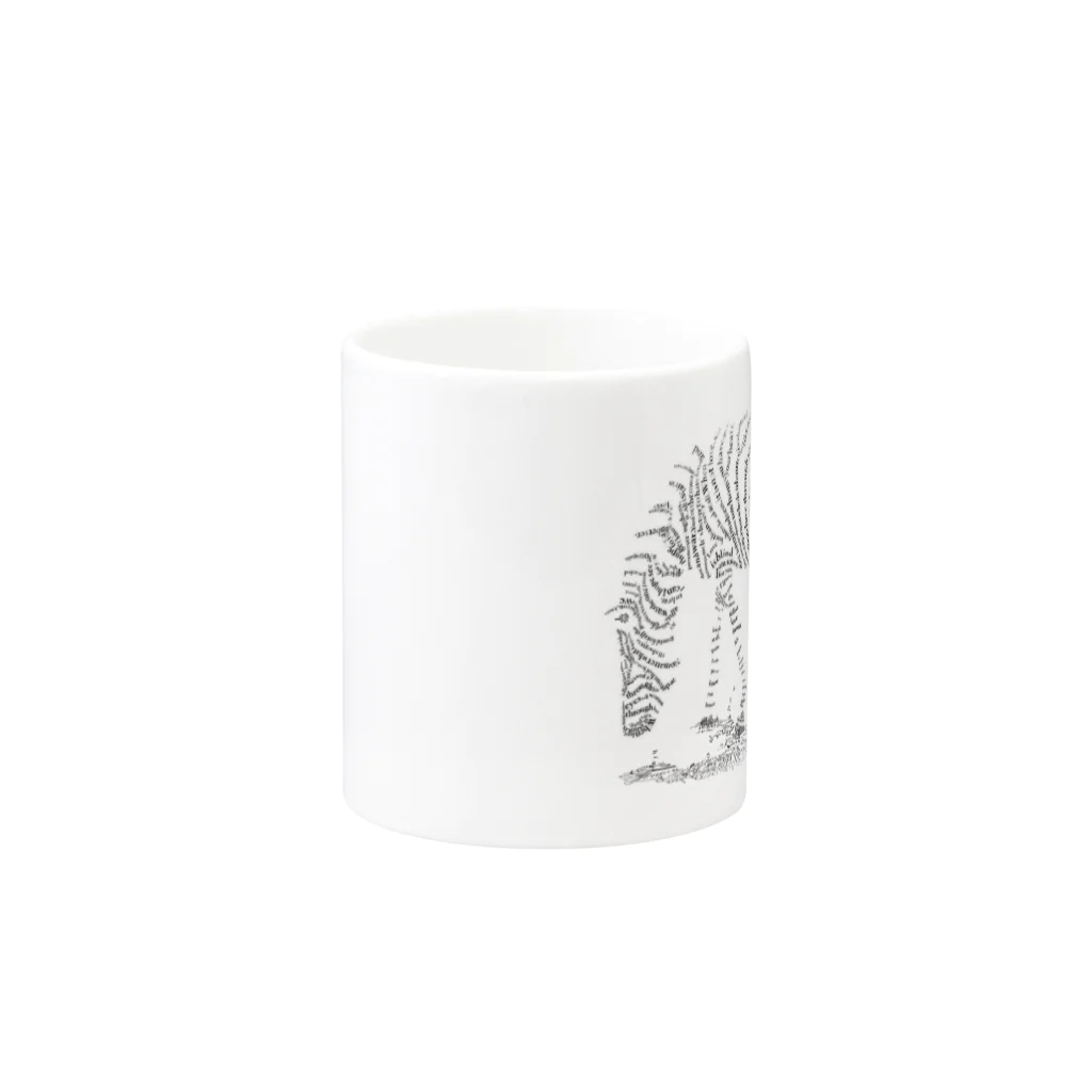 color+lifeのTypography zebra Mug :other side of the handle