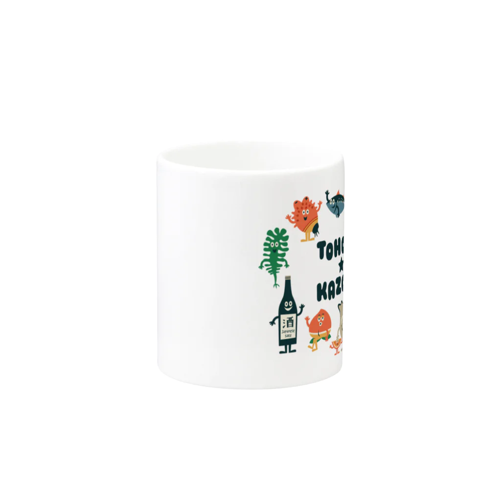 YoakeNecoの東北☆家族　集合 Mug :other side of the handle