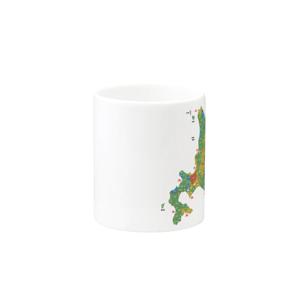 北海道ファンマガジン編集部の北海道179市町村地図 Mug :other side of the handle