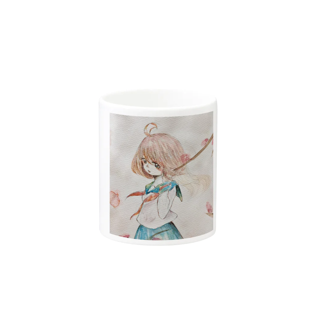 しらつめの憂咲の春来 Mug :other side of the handle