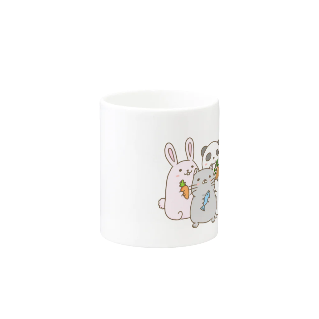 NukoNukoのなかよしあにまるず Mug :other side of the handle