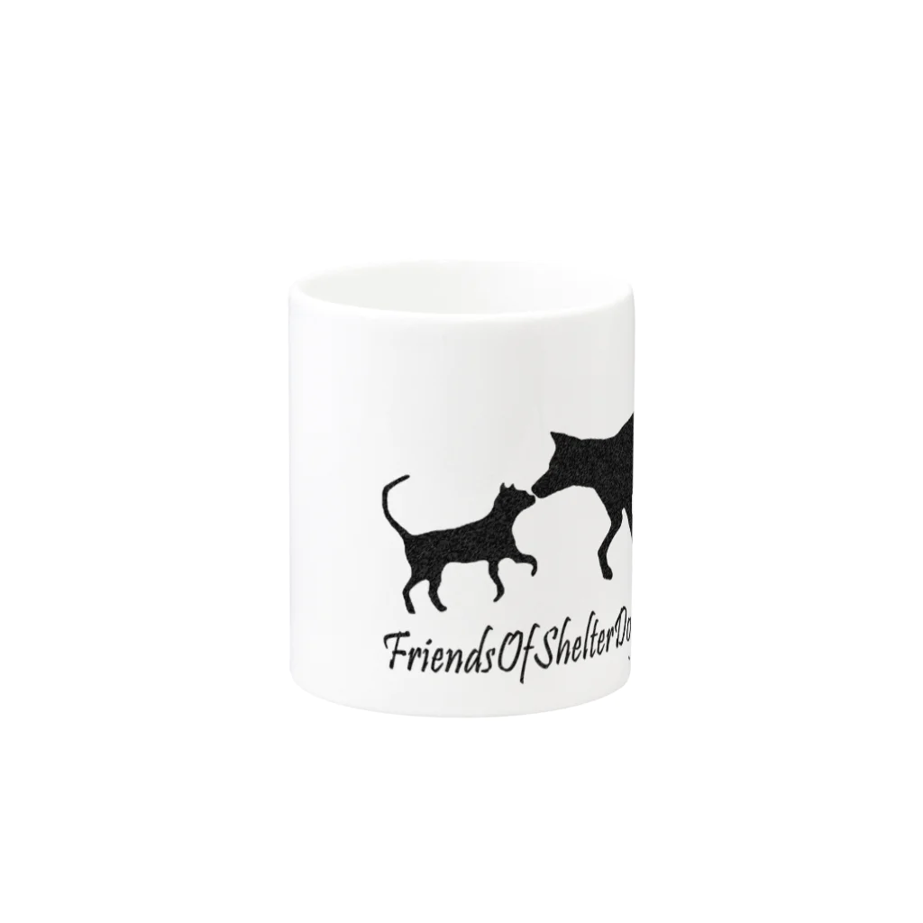 保健所犬猫応援団の保健所犬猫応援団 Mug :other side of the handle