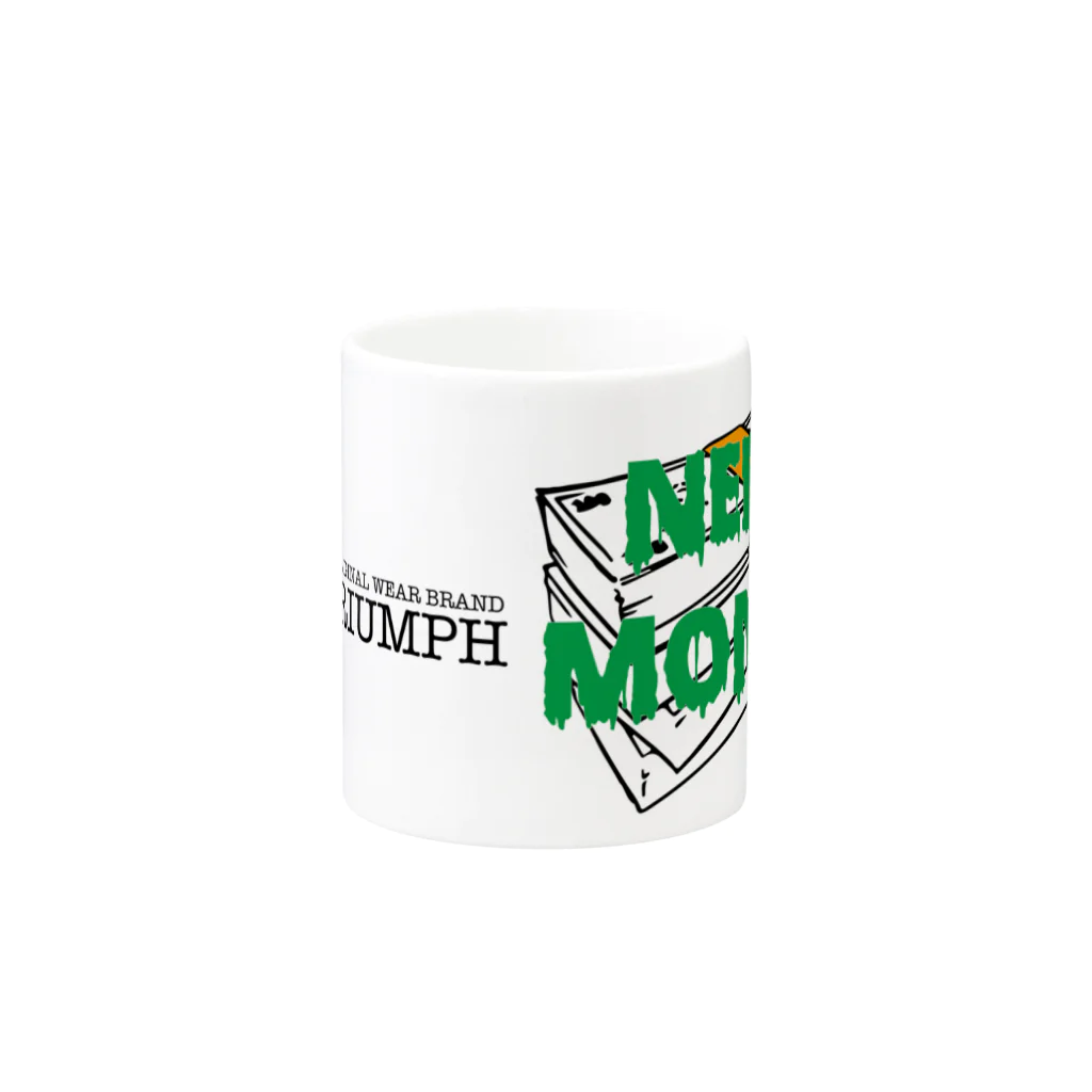 IKOAN DESIGN WORKSのNEED MONEY MUG マグカップの取っ手の反対面