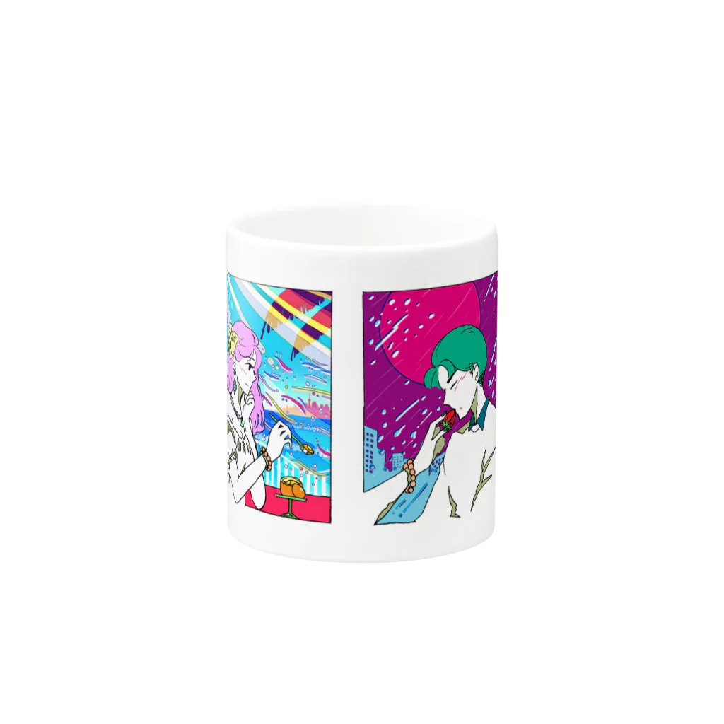 unknown＋storeの雨夜と陽射 Mug :other side of the handle