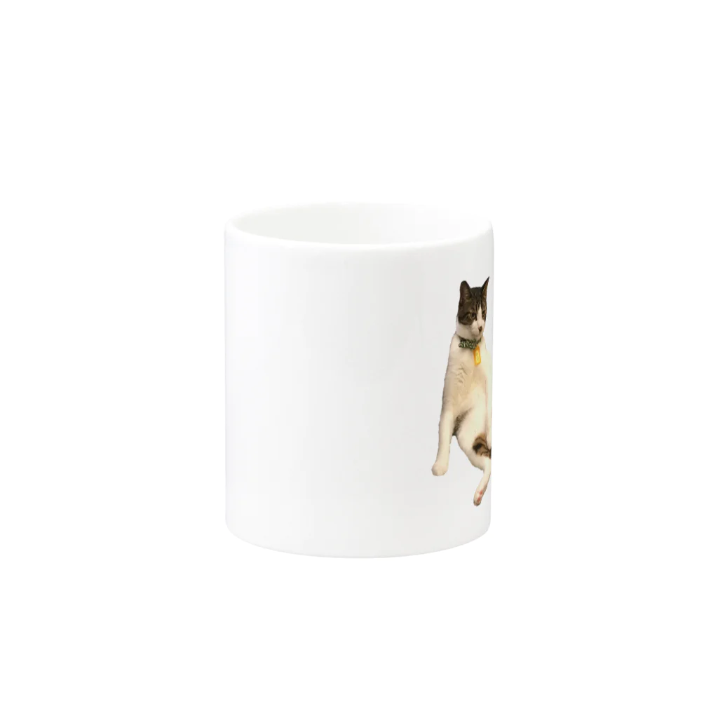 猫カフェ ぶぅたんグッズショップの川口のおっさん マグカップの取っ手の反対面