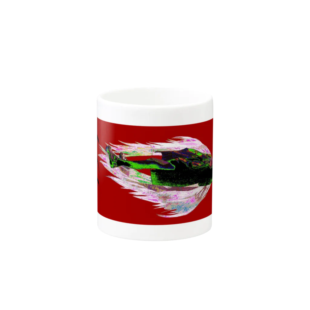 kohakuのselfie demon girl/red mug Mug :other side of the handle