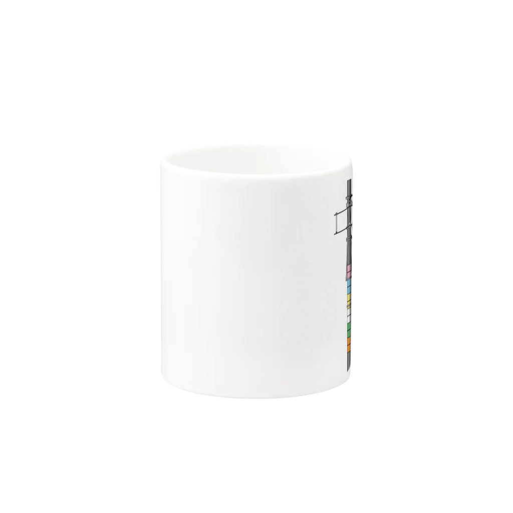 新商品PTオリジナルショップのWTBと電柱（高崎エリア） Mug :other side of the handle