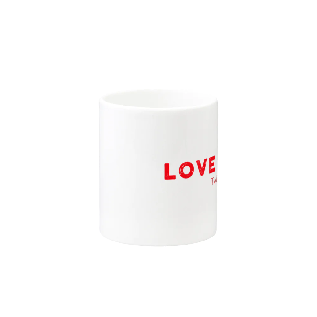 LOVEBUZZのLOVEBUZZ logo RED マグカップの取っ手の反対面