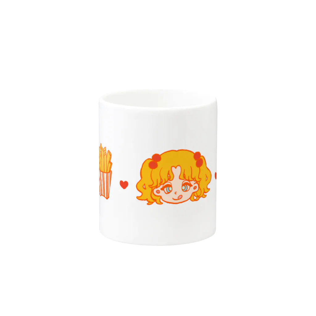 pi_tyoのはらぺこちゃん Mug :other side of the handle