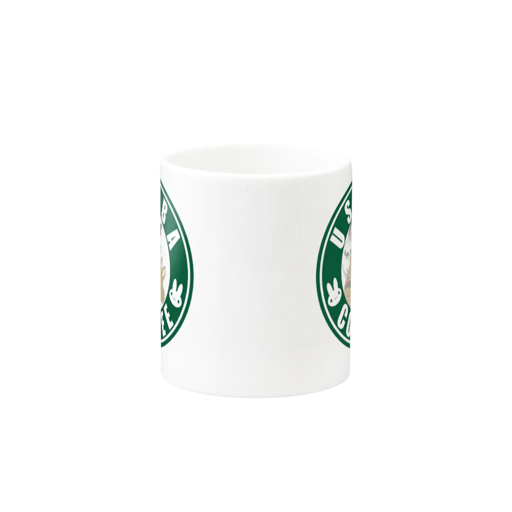 USABA COFFEEのうさばコーヒーカップ Mug :other side of the handle