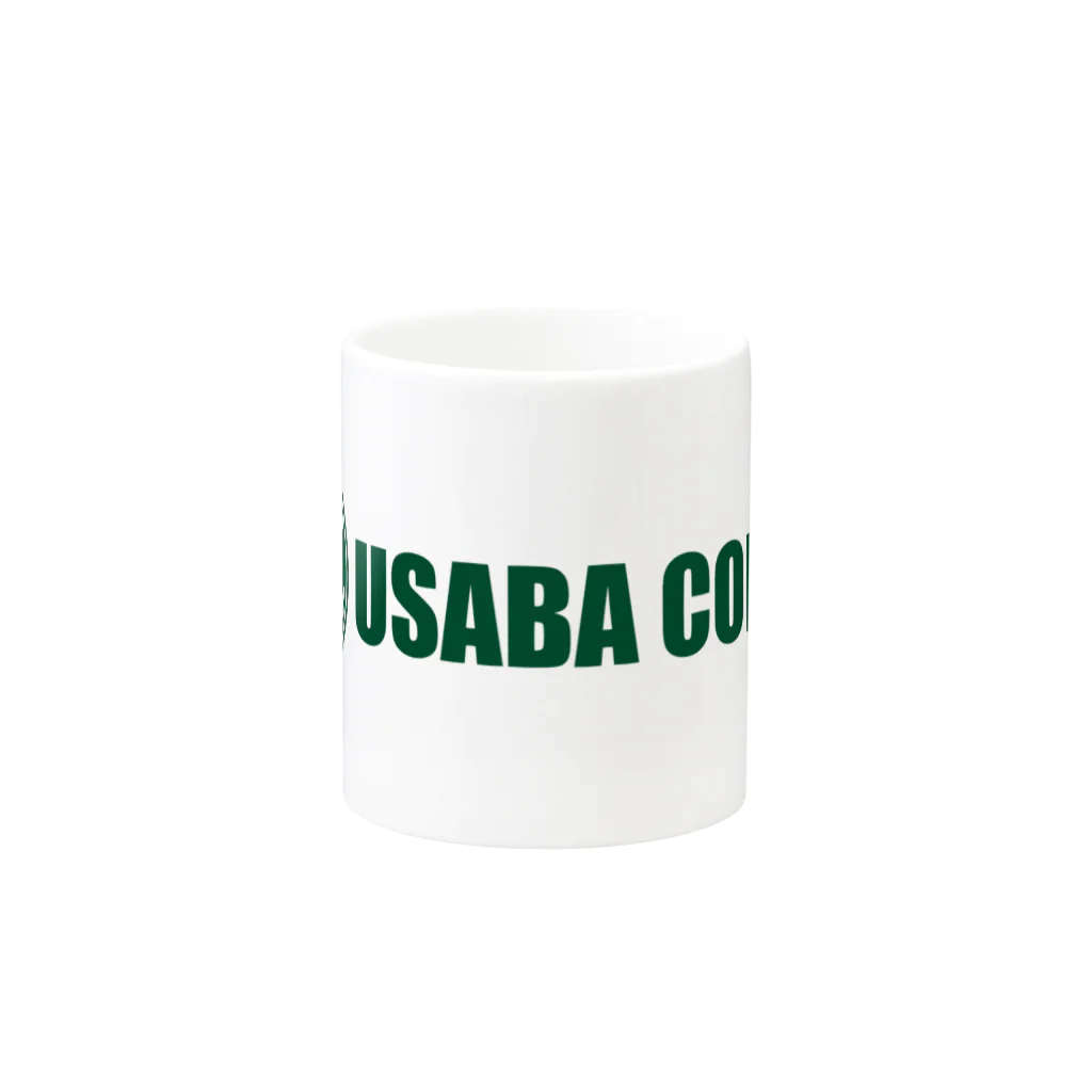 USABA COFFEEのうたばコーヒー店　オリジナルロゴ マグカップの取っ手の反対面