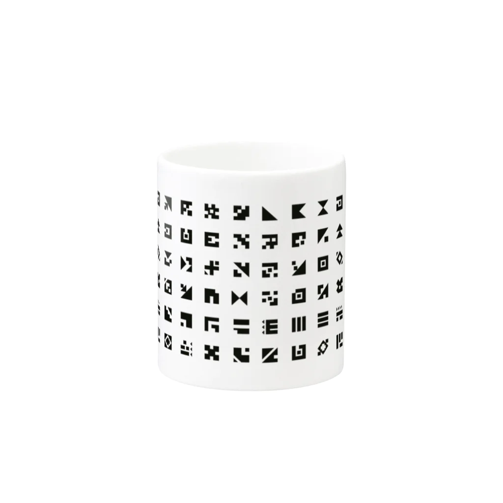 yasu_revolverのAligned letters Mug :other side of the handle