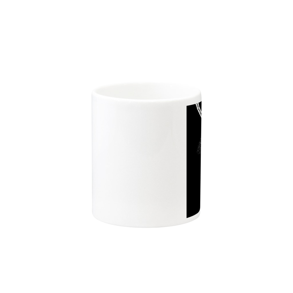 地雷女まお🖤🗝🧸の不穏な黒クマ Mug :other side of the handle