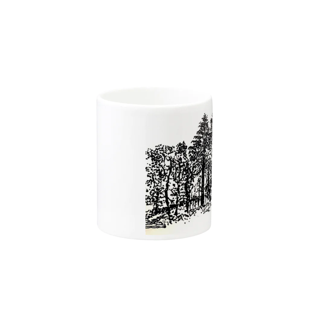 gentianの昼下りの公園 Mug :other side of the handle