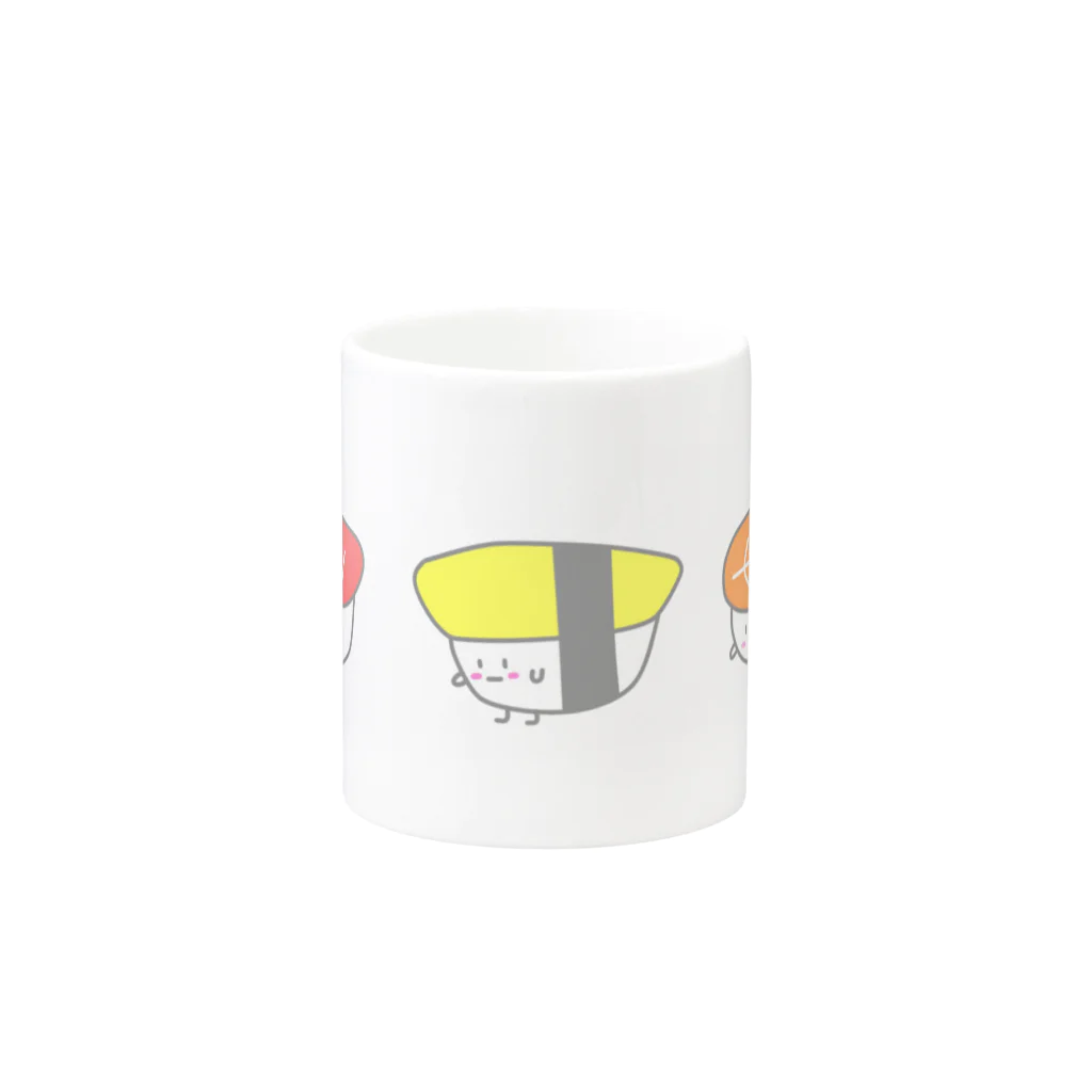 おすし🍣tabetai🥢のおすしくん Mug :other side of the handle